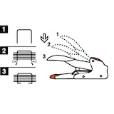 thumbnail of RAPID Agrafeuse HD DUAX. Agrafes DUAX. De 2 à 170 feuilles. Argent/Orange.