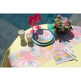 thumbnail of Sommer Partyset Palmen Teller Becher Servietten rosa Party Deko Poolparty Strand