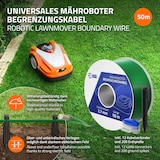 thumbnail of ECD Germany Begrenzungskabel Set 50 m – +200 Erdnägel / 12 Verbinder, verzinntes Kupfer, Ø 2,7 mm, für Mähroboter