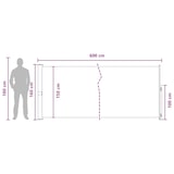 thumbnail of vidaXL Ausziehbares Seitenmarkise Beige 600 x 160 cm Polyester