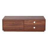 thumbnail of TV-Rack HWC-J78, Fernsehtisch Lowboard Kommode, Schublade, MDF 42x140x40cm ~ Walnuss-Optik