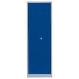 thumbnail of Spind Kleiderschrank Stahl Spindschrank PutzSpind 180x60x50cm Lichtgrau/Blau 510721