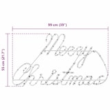 thumbnail of vidaXL Kerstbord met 216 LED Rood 99 x 55 x 13 cm IJzer