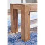 thumbnail of Sitzbank Landhaus-Stil: Massivholz Akazie, 200 kg Belastung, handgefertigt. Beige, 140x35x45 cm | Kadima Design