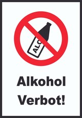 thumbnail of Alkohol verbot Schild A2 (420x594mm)