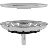 thumbnail of PREVEX Flexloc Siphon, platzsparend, universal, komplett mit 1,5 oder 2 Becken inkl. Ablaufgarnitur, Magnetabdeckung und 2 Überläufen für