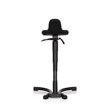 thumbnail of Taburete / silla de trabajo TOP WORK 34 PU negro espuma marco métalico hjh OFFICE