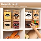 thumbnail of Five Stars® Voorraadpotten - Glas met deksel - 750 ML - 5 delige set - BPA vrij - Inclusief Pen & Herschrijfbare Stickers