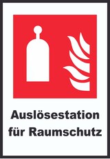 thumbnail of Auslösestation für Raumschutz Schild A1 (594x841mm)
