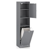 thumbnail of COSTWAY Armário alto para casa de banho com cesto da roupa suja, incl. saco removível para roupa suja de 48 l, 40 x 40 x 170 cm (cinzento)