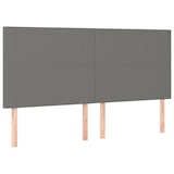 thumbnail of Décoshop26 - Cabeceira acessório para quarto iluminação LED 200 x 5 x 118/128 cm tecido cinza escuro TDL0201088