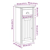 thumbnail of Helloshop26 - BODO Badezimmerschrank 44 x 30 x 90 cm großer Stauraum rustikaler Stil graues Holz 02_0057679
