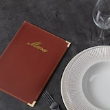 thumbnail of Securit® Menukaart A5 "Classic" - Bordeaux - Kunstleer - 4 zijden