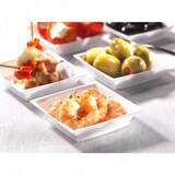 thumbnail of Einweg Fingerfood Mini Teller Schwarz 68x68mm aus Plastik, 50 Stück - Mank