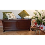 thumbnail of shopinnovativo -Cassapanca contenitore arte povera in legno massello e mdf con rifinitura in noce 100x44x51 H