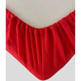 thumbnail of Fleece Winter Spannbettlaken 90x200-100x200 cm Rot Wärme flauschig