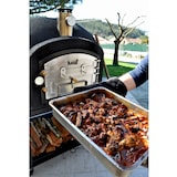 thumbnail of MF - Forno a Legna da Esterno in Muratura Modello KITAWAY (Nero - 120 x 120 x 65 cm) – Isolato con Sughero e 3 Coperte in Ceramica