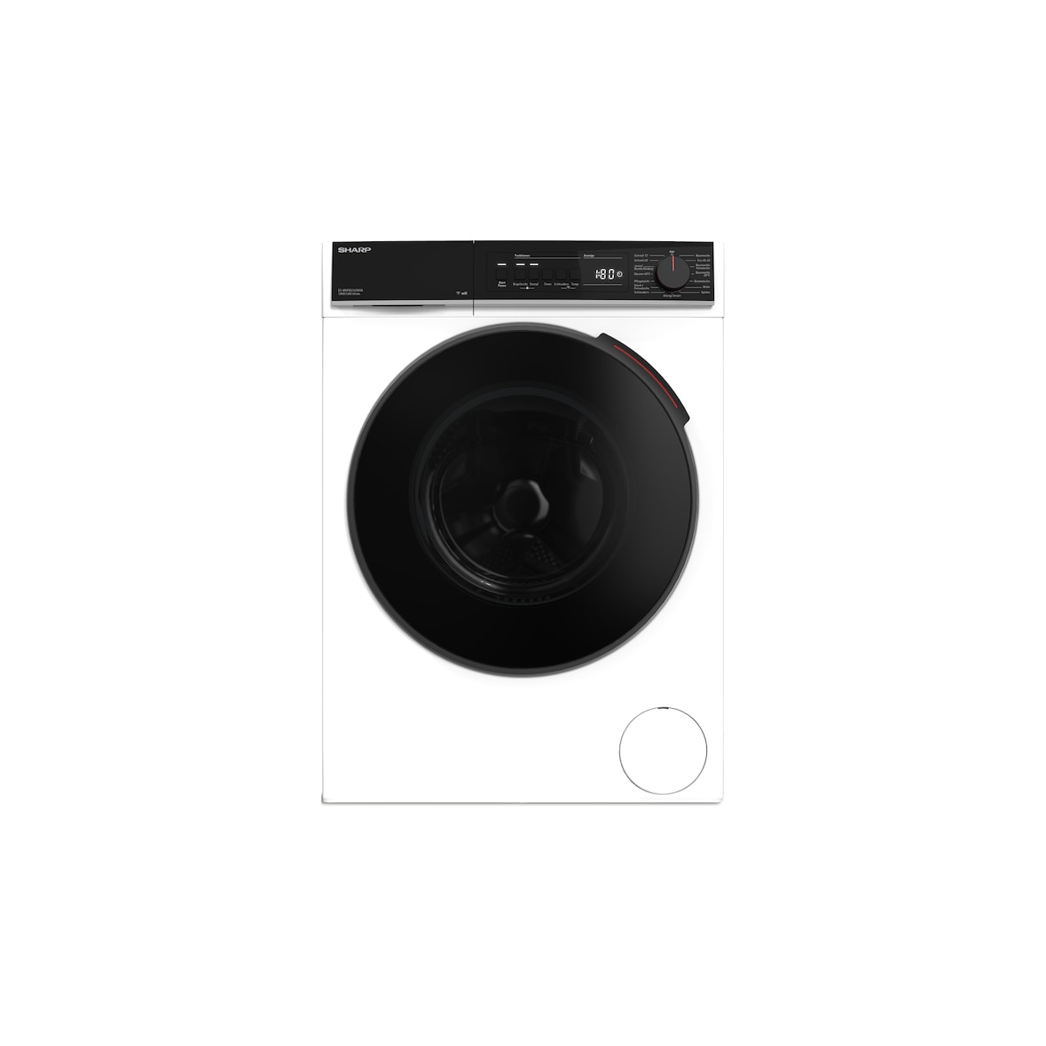 Sharp ES-WNFB214CWDA-DE Frontlader-Waschmaschine, 12 kg, 1400 U/Min., 15 Programme, WiFi, Invertermotor, AquaStop, Weiß