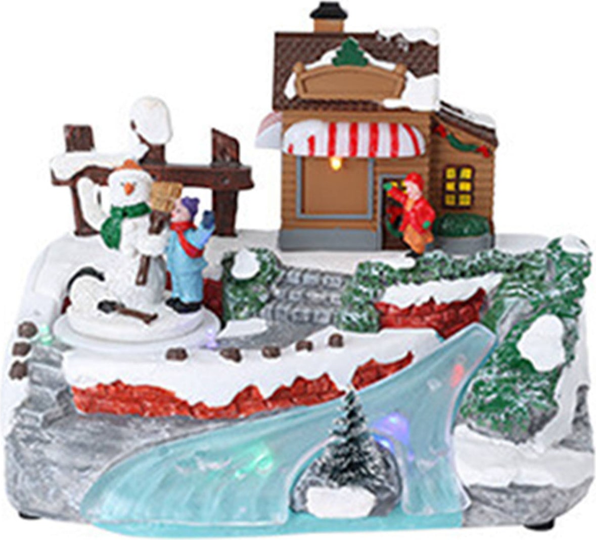 WellHome - Decoratief wintertafereel met beweging en led-verlichting ...