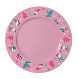 thumbnail of Dekoteller 33cm Kunststoff mit Wichtel Motiv - Rosa