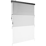 thumbnail of tectake Estor vertical ELOISE con 2 soportes de pared - 120 x 250 cm gris claro