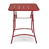 thumbnail of Tavolo metallo rovigo pieghevole rosso cm60x60h72