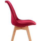 thumbnail of Set De 4 Sillas De Comedor Linares Rojo/Terciopelo