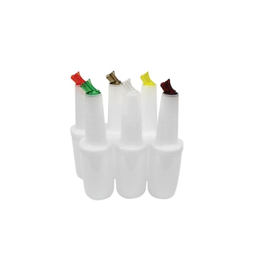 TABLECRAFT - 8032A/12 - Pack de 12 Uds - RECIPIENTE COCTELERÍA POURMASTER 0.9 L - 9.4 x 9.4 x 34.6 cm - Colores Surtidos