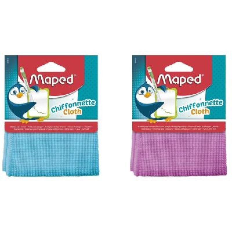 Chiffonnette nettoyante pour ardoise blanche, coloris bleu ou rose