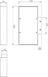 thumbnail of Emma LED-Wandleuchte, 41 W, 3750 lm, 3000 K, in weißem Aluminium, modernes und elegantes Design für hocheffiziente Innenbeleuchtung