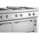 thumbnail of Fornuis | Elektrisch | EBP | 6 Kookplaten | 6x 2.6kW | Elektrische Oven | 1/1 GN | 58L | 3.65kW | 1200x700x850(h)mm