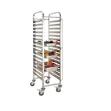thumbnail of METRO Professional Carro para bandejas GSC1018GN, acero inoxidable, 38,5 x 55,5 x 174,5 cm, apto para GN 1/1, 18 niveles, carga total 150 kg, plata