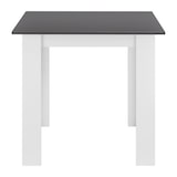 thumbnail of Helloshop26 - Quadratischer Tisch für 4 Personen Esszimmer Küche Wohnzimmer 80 cm weiß/grau 03_0006233