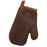 thumbnail of 666 - Crocostyle Ofenhandschuh B 21 x L 29 cm : cognac 100% Leder Crocoprägung