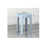 thumbnail of 4 Tabourets Gigognes empilables BM HOME TAB-BLEU-PASTEL en plastique, légers pour la maison salle de classe, cuisine, jardin