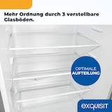 thumbnail of Exquisit Kühl-Gefrierkombination KGC5320-95-E-040C inoxlook | Nutzinhalt: 315 L | 4*-Gefrieren | Alarm-Funktion | 4 Glasablagen | Standgerät