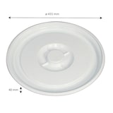 thumbnail of GILAC Couvercle pour conteneur rond à poignées noires 50 L et baquet 35 L - blanc - Blanc G152021