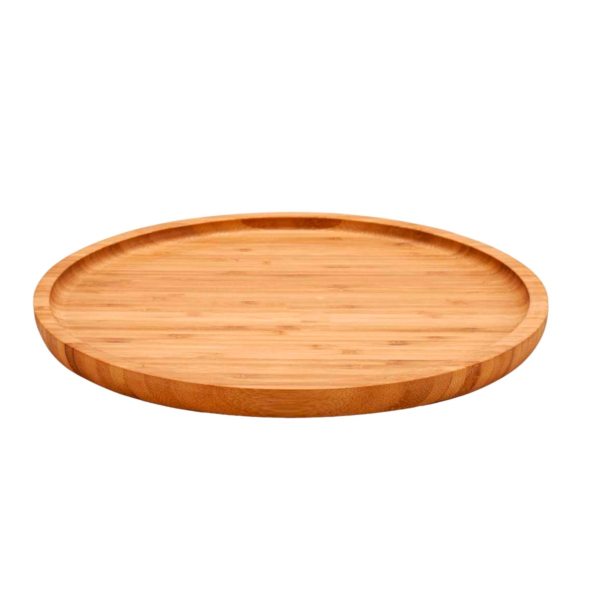 San Ignacio KINVARA - Mittelgroßes, rundes Snackbrett aus Bambus, 25 x 25 cm