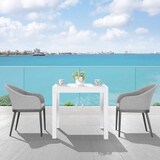 thumbnail of Mesa de Resina Bali Blanca Cuadrada 78x78x72cm Progarden