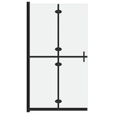 thumbnail of Helloshop26 - Faltbare Duschwand Badewannentrennwand Badezimmeraccessoire Duschkabine Inneneinrichtung ESG-Glas 120 x 190 cm 02_0002176
