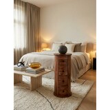 thumbnail of Design Sideboard Sheesham Massivholz 35x85x35 cm, Schränkchen mit 4 Schubladen, Schmaler Beistellschrank Massiv, Mini Kommode