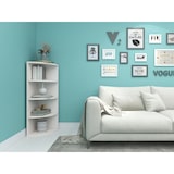 thumbnail of Eckregal Corner 120 Weiß Bücherregal Holz Standregal Eckregal