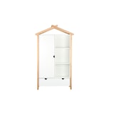 thumbnail of Möbilia Kleiderschrank | Haus Form | Kiefer, MDF | B 112 x T 51 x H 187 cm | weiß-natur | 12020003 | Serie SCHRANK