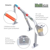 thumbnail of 4x Parkplatzsperre abschließbar 43 x 80 cm Parkplatzbügel Sperrbügel Parkplatzblockierer Parkbügel Poller