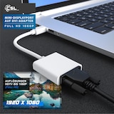 thumbnail of CSL Full HD MiniDP zu DVI Adapter Kabel - Mini DisplayPort zu DVI Buchse