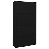 thumbnail of vidaXL Büroschrank mit Schiebetür Schwarz 90x40x180 cm Stahl
