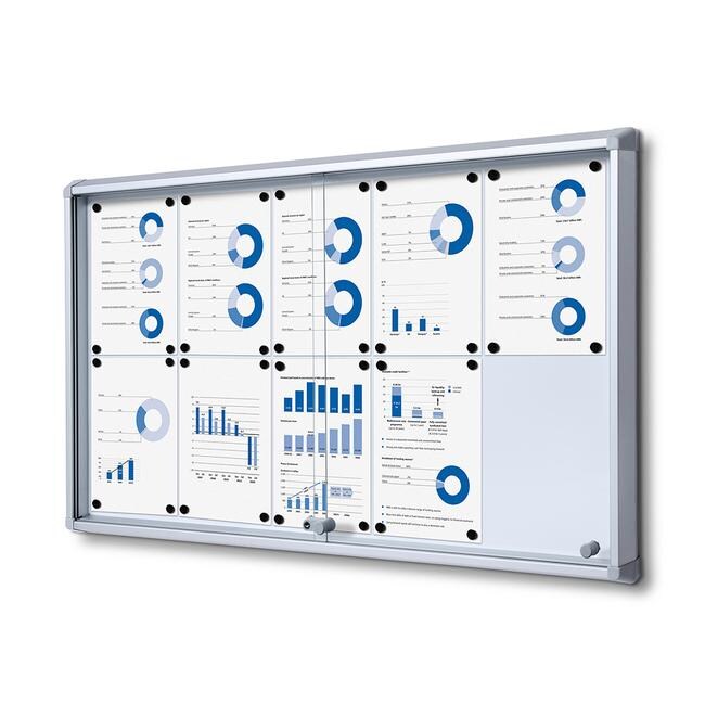 Vitrine d'affichage "LS" verre ESG -magnétique- 10 x A4 - VKF Renzel