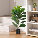thumbnail of HOMCOM Pianta Finta di Ficus Lyrata Alta 80 cm per Interni con Vaso