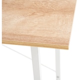 thumbnail of Décoshop26 - Bureau table de travail style rétro avec colonne de rangement étagère en bois et métal blanc 10_0003614