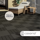 thumbnail of Casaria WPC Fliesen 22x Klassik Anthrazit